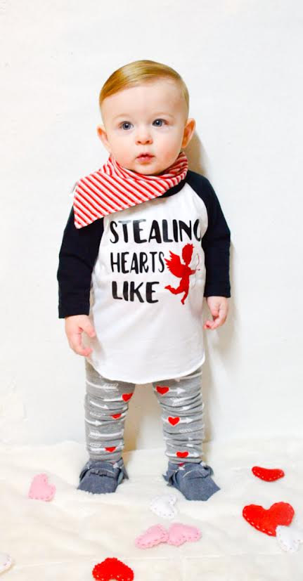 newborn boy valentine outfit